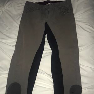 Gray riding pants